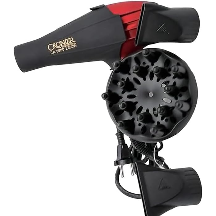 مجفف الشعر الاحترافي كورنير (Cronier CR-6600C) - قوة 2400 واط لأداء الصالونات