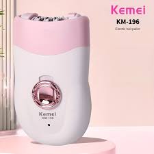 جهاز إزالة الشعر Kemei 196 الأصلي - نعومة فورية في أي وقت ومكان (شحن USB)