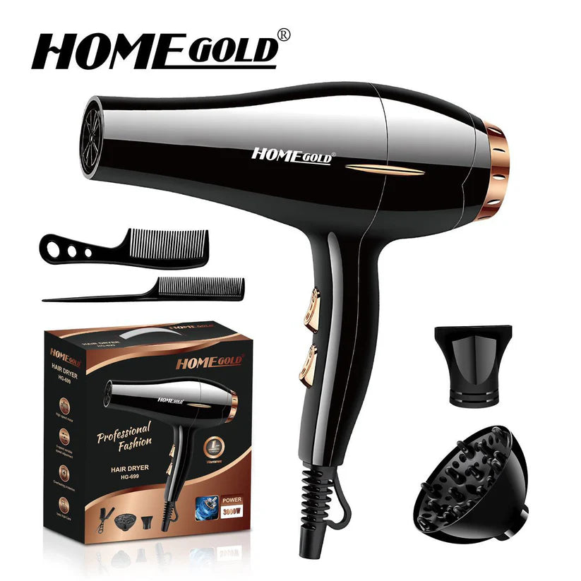 مجفف الشعر الأنيق هوم جولد (Home Gold HG-699) - تصميم عصري لتجفيف سريع وفعال